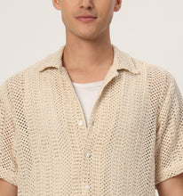 Load image into Gallery viewer, Calista Cream Crochet Shirt