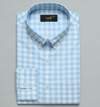 Load image into Gallery viewer, Sky Blue Gingham