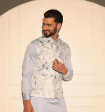 Load image into Gallery viewer, Aurangzeb Velvet Kurta Jacket Set with Pyjama (Set of 3)