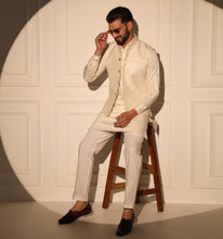 Load image into Gallery viewer, Maharana Kurta Jacket Set with Pyjama (Set of 3)