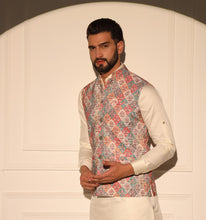 Load image into Gallery viewer, Sultan Embroidered Sequin Nehru Jacket