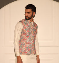 Load image into Gallery viewer, Sultan Embroidered Sequin Nehru Jacket