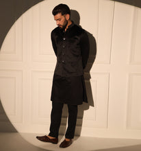 Load image into Gallery viewer, Mewar Kurta Jacket Set with Pyjama (Set of 3)