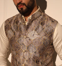 Load image into Gallery viewer, Sikandar Kurta Jacket Set with Pyjama (Set of 3)