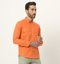 Load image into Gallery viewer, Tangerine Linen Shirt