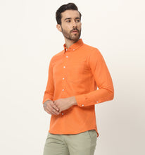 Load image into Gallery viewer, Tangerine Linen Shirt