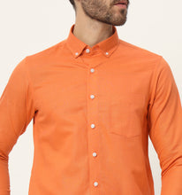 Load image into Gallery viewer, Tangerine Linen Shirt