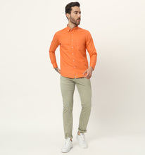 Load image into Gallery viewer, Tangerine Linen Shirt