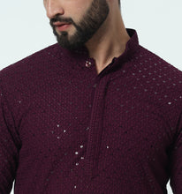 Load image into Gallery viewer, Mahreen Embroidered Sequin Kurta