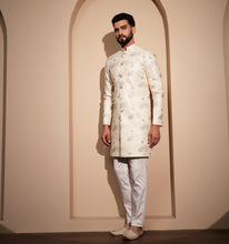 Load image into Gallery viewer, Tanhaji Embroidered Indo-Western Set (Set of 2)