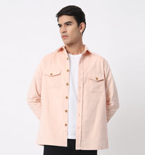 Load image into Gallery viewer, Peach Corduroy Overshirt
