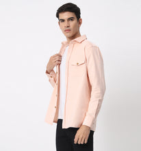 Load image into Gallery viewer, Peach Corduroy Overshirt