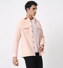 Load image into Gallery viewer, Peach Corduroy Overshirt