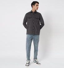 Load image into Gallery viewer, Charcoal Corduroy Overshirt