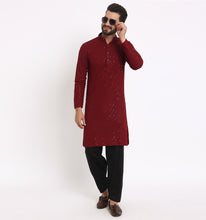 Load image into Gallery viewer, Rayan Embroidered Sequin Kurta
