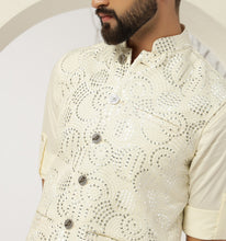 Load image into Gallery viewer, Samrat Embroidered Sequin Nehru Jacket