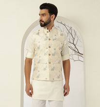 Load image into Gallery viewer, Chanakya Kurta Jacket Set with Pyjama (Set of 3)