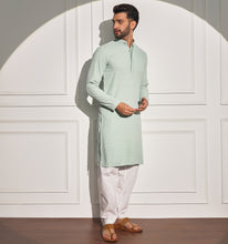 Load image into Gallery viewer, Pista Embroidered Sequin Kurta