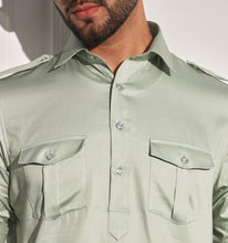 Load image into Gallery viewer, Pista Green Pathani Kurta