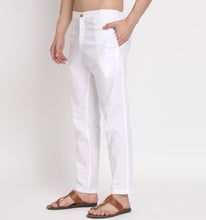 Load image into Gallery viewer, White Cotton Straight Pants