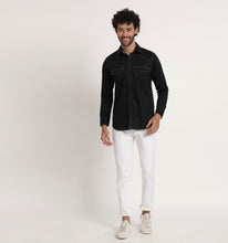 Load image into Gallery viewer, Gotham Contrast Stitch Detail Shirt