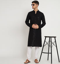 Load image into Gallery viewer, Ishaq Embroidered Sequin Kurta