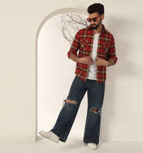 Load image into Gallery viewer, Crimson Flannel Shirt