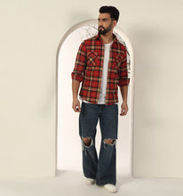 Load image into Gallery viewer, Crimson Flannel Shirt