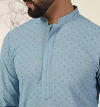 Load image into Gallery viewer, Faizan Embroidered Sequin Kurta