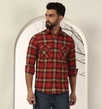 Load image into Gallery viewer, Crimson Flannel Shirt