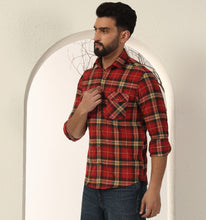 Load image into Gallery viewer, Crimson Flannel Shirt