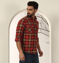 Load image into Gallery viewer, Crimson Flannel Shirt