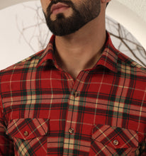 Load image into Gallery viewer, Crimson Flannel Shirt