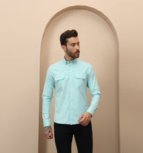 Load image into Gallery viewer, Cyan Utility Shirt
