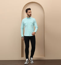 Load image into Gallery viewer, Cyan Utility Shirt