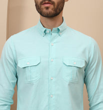 Load image into Gallery viewer, Cyan Utility Shirt