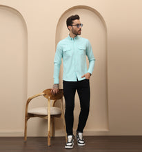 Load image into Gallery viewer, Cyan Utility Shirt