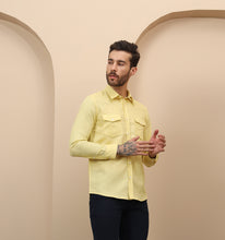 Load image into Gallery viewer, Yellow Linen Shirt
