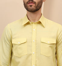Load image into Gallery viewer, Yellow Linen Shirt