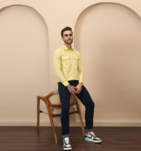 Load image into Gallery viewer, Yellow Linen Shirt