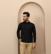 Load image into Gallery viewer, Black Linen Shirt