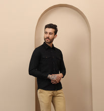 Load image into Gallery viewer, Black Linen Shirt