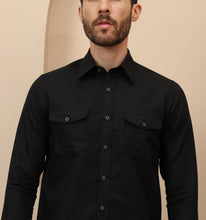 Load image into Gallery viewer, Black Linen Shirt