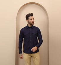 Load image into Gallery viewer, Navy Linen Shirt