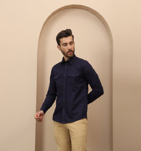Load image into Gallery viewer, Navy Linen Shirt