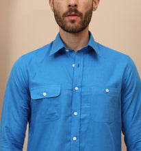 Load image into Gallery viewer, Royal Blue Linen Shirt