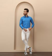 Load image into Gallery viewer, Royal Blue Linen Shirt