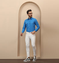 Load image into Gallery viewer, Royal Blue Linen Shirt