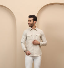 Load image into Gallery viewer, Beige Linen Shirt