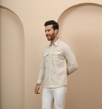 Load image into Gallery viewer, Beige Linen Shirt